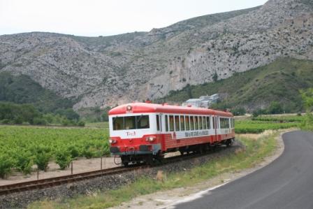 Le Train Rouge : Le Train des Vignes Rivesaltes - St Paul de F.