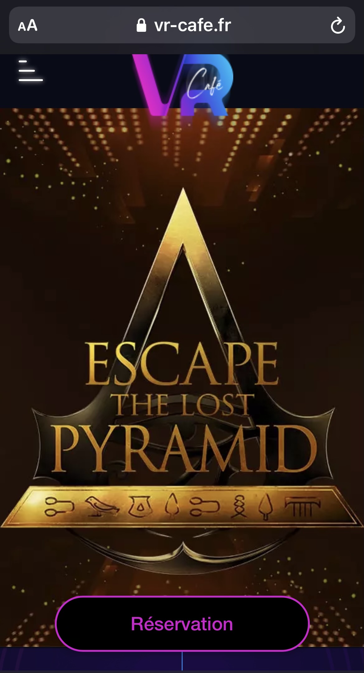 « THE LOST PYRAMIDE » ESCAPE GAME VIRTUEL