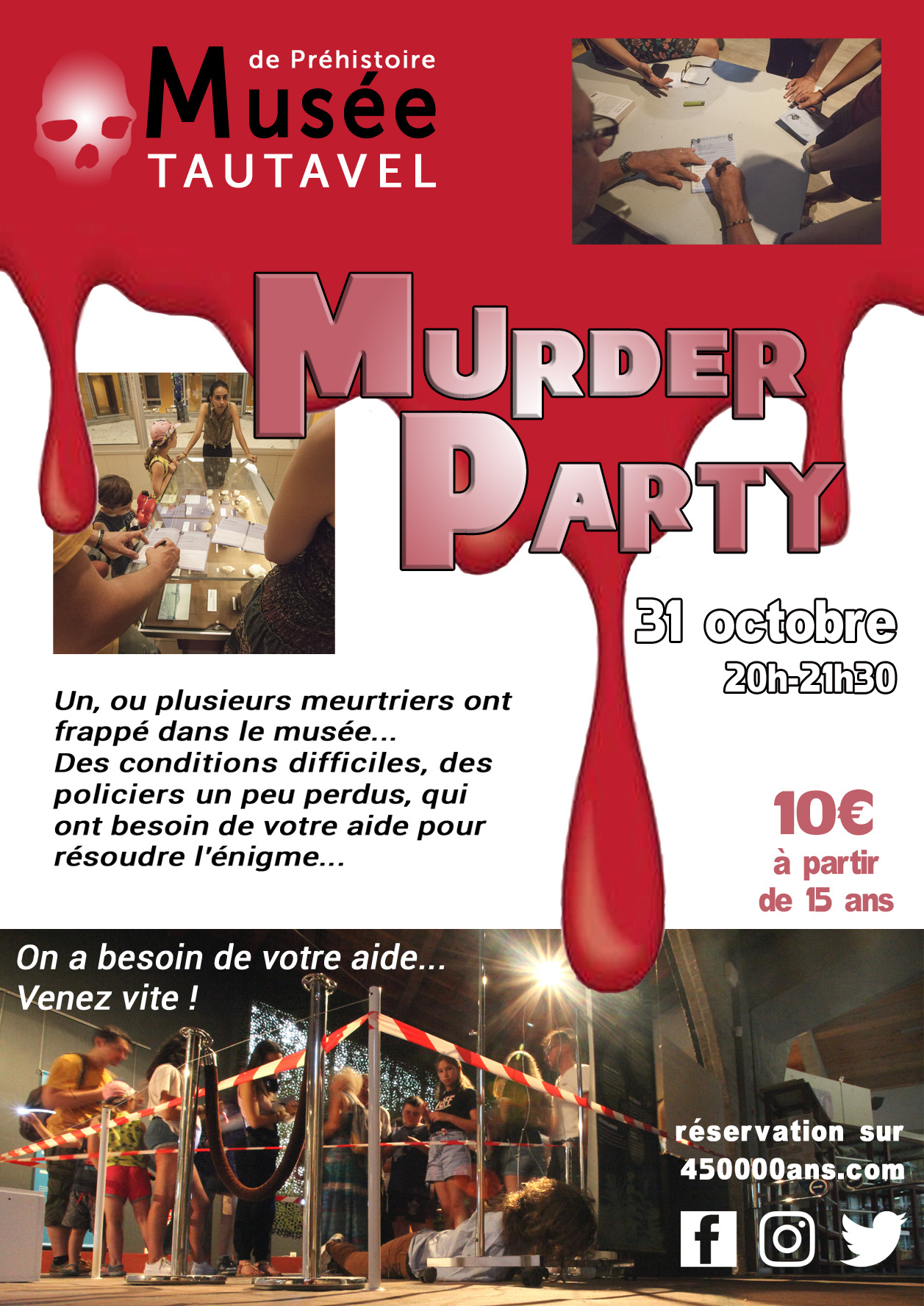 "Halloween Murder Party" au Musée de Préhistoire de Tautavel